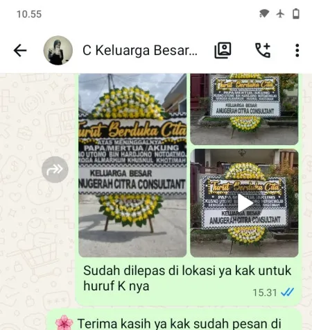 Pengiriman Papan Bunga Duka Kawasan Industri Ejip